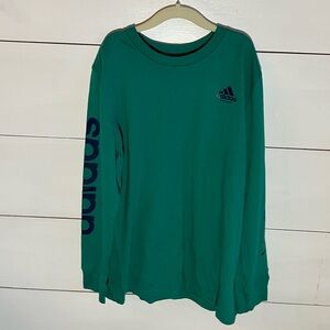 Adidas Kids Teal Long Sleeve Tee